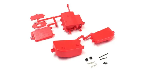 Receiver and Battery Box Kyosho Inferno Mp9-Mp10 - Red