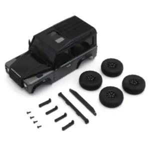 Land Rover Defender 90 Gray Mini-Z 4x4 MX01 bodywork (with wheels)