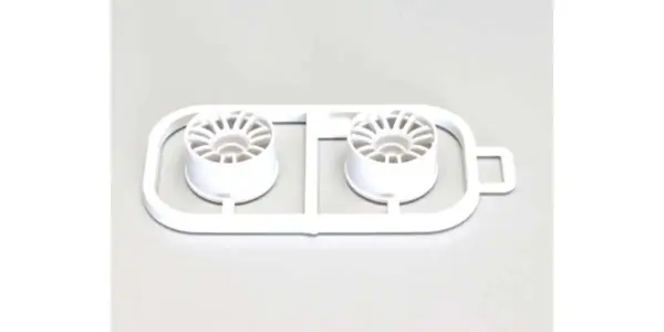 Wheels Set Re30 Kyosho Mini-Z Mr03 Wide-Offset 1.0 (2) White
