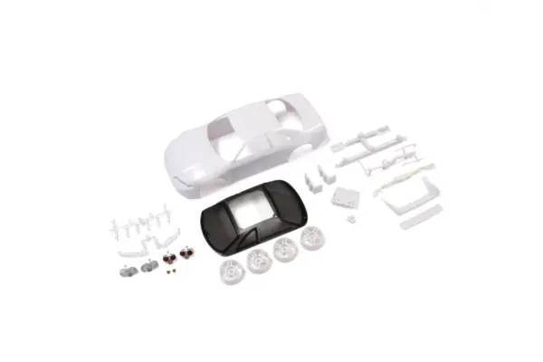 Bodyshell Nissan Skyline R33 Mini-Z + 4wd Rims (White Body) – view 4