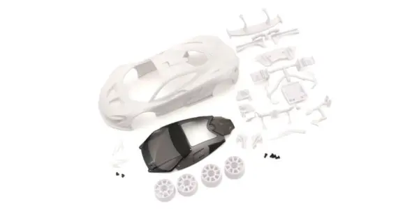 Bodyshell McLaren P1 GTR Mini-Z + 2wd Rims (White Body) – view 2