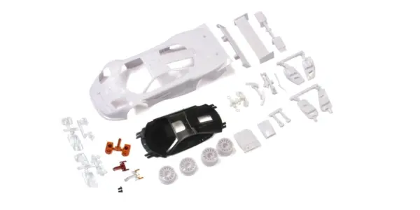 Bodyshell McLaren F1 GTR Mini-Z + 2wd Rims (White Body) – view 2
