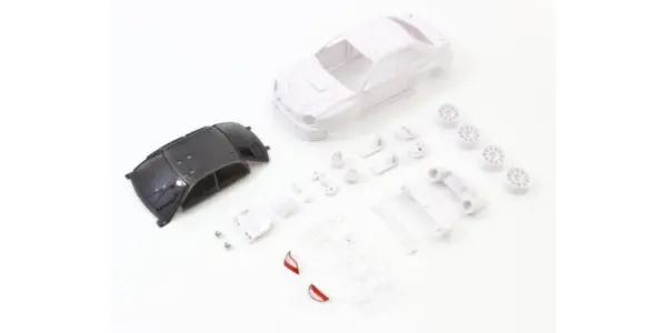 Bodyshell Subaru Impreza WRC 2002 Mini-Z + 4wd Rims (White Body)