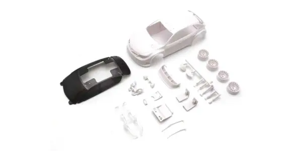 Bodyshell Subaru Impreza WRC 2008 Mini-Z + 4wd Rims (White Body)