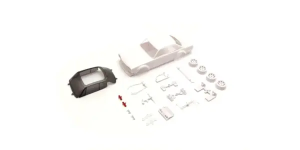 Bodyshell Skyline GTR Kpgc10 Racing Mini-Z + 4wd Rims (White Body)