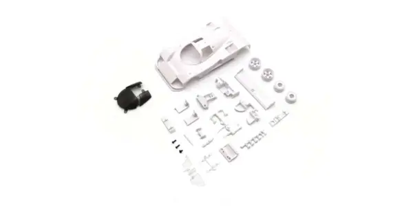 Bodyshell Mazda 787b Mini-Z + 2wd Rims (White Body) (Mzn152)