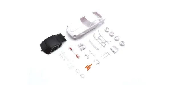 Bodyshell Nissan Fairlady 240z-L Mini-Z + 4wd Rims (White Body)