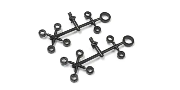 Pom Bush Set 5x10x4mm (12) Black Outlaw Rampage