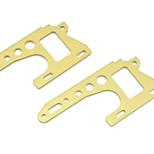 Kyosho Turbo Optima front plates (2) Gold