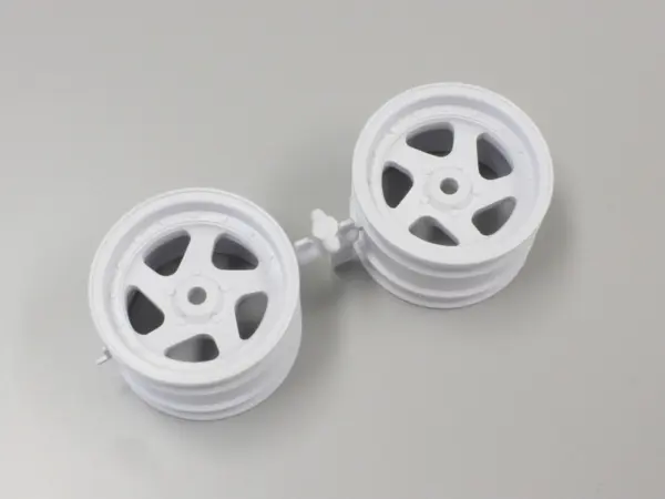 Kyosho Optima White 1.7 Inches 5 Spokes Wheel (2)