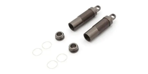 Rear Shock Case Kyosho Optima Mid (2) Gun Metal