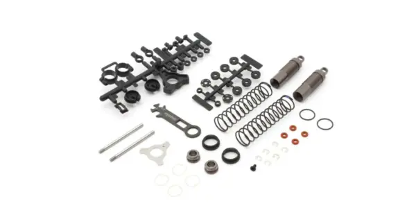 Rear Shock Set Kyosho Optima Mid (2) Gun Metal – view 2