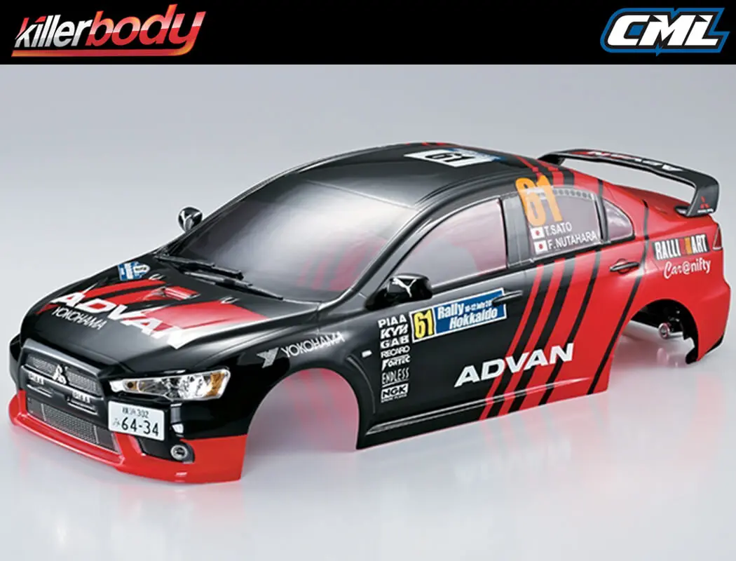 Killerbody Mitsubishi Lancer Evo X Finished Body Racing – RC Cars