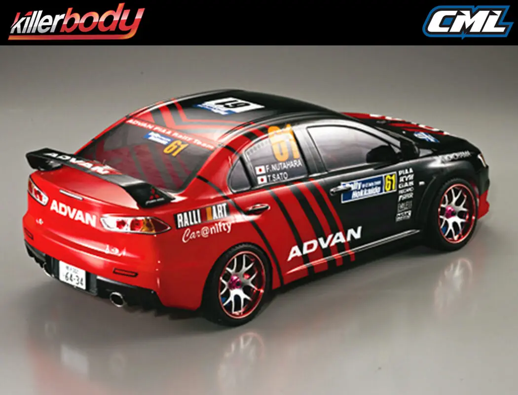 Killerbody Mitsubishi Lancer Evo X Finished Body Racing – RC Cars