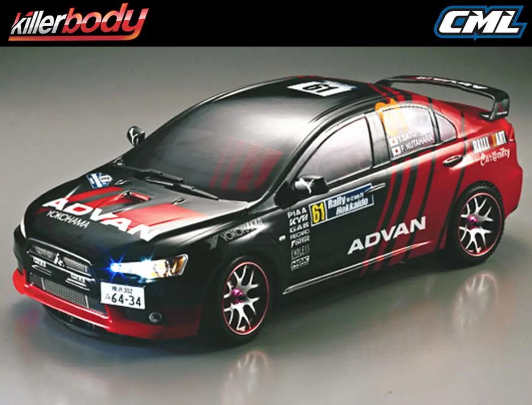 Killerbody Mitsubishi Lancer Evo X Finished Body Racing – RC Cars