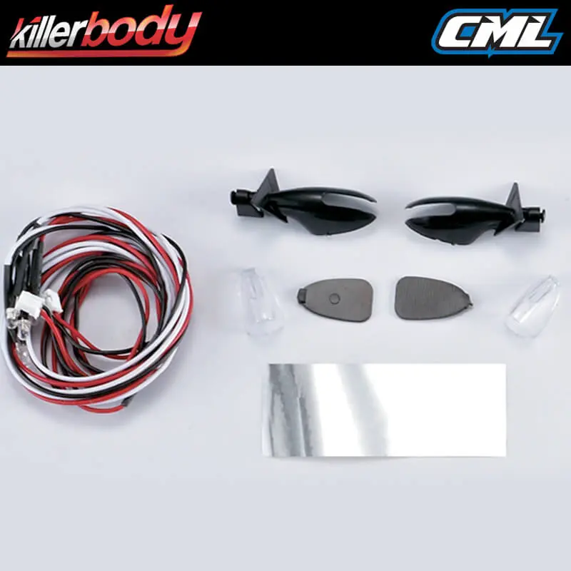 Killerbody Wing Mirror W/Led Unit Set – RC Cars