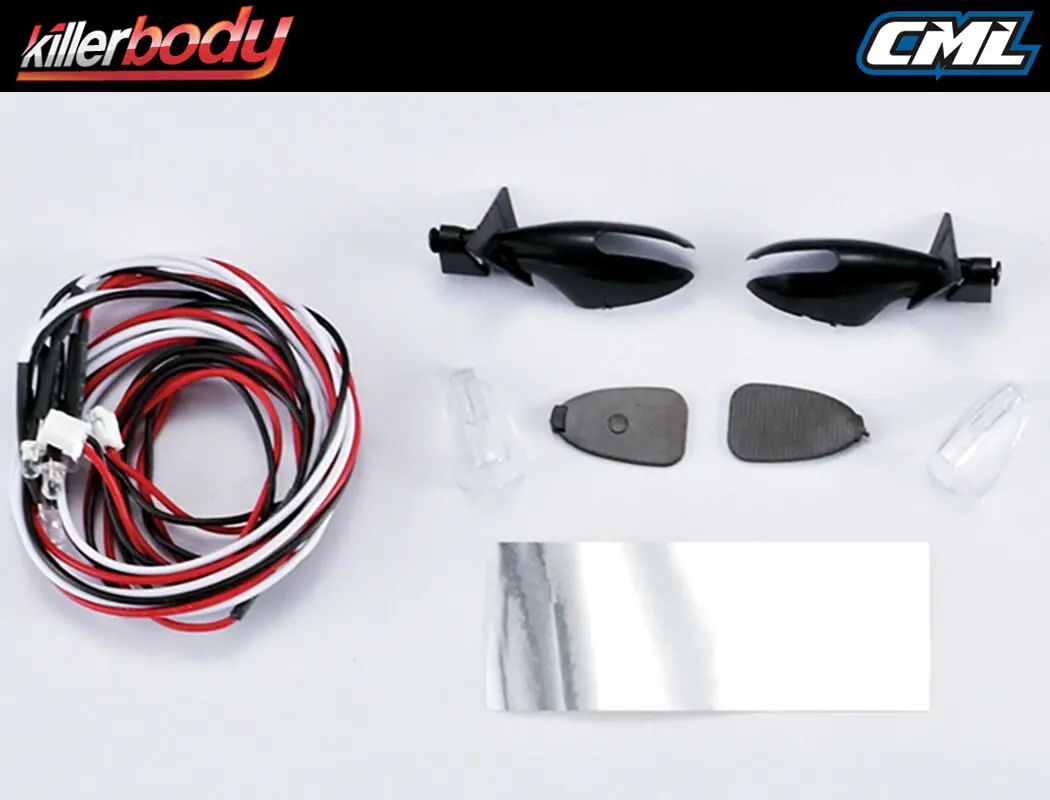 Killerbody Wing Mirror W/Led Unit Set – RC Cars