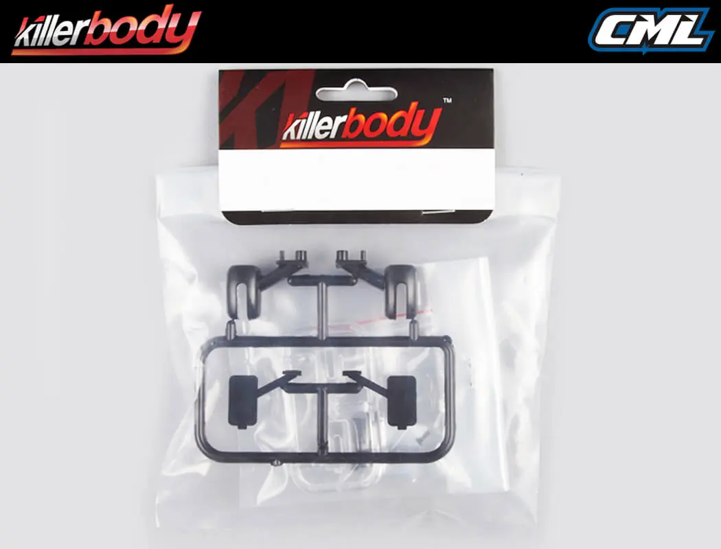 Killerbody Wing Mirror Type "E" W/Led Unit Set 1/10 Truck – RC Cars