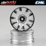 Killerbody Wheel 3mm Offset Chrome 10-Spoke 1/10 Tc (4) – RC Cars