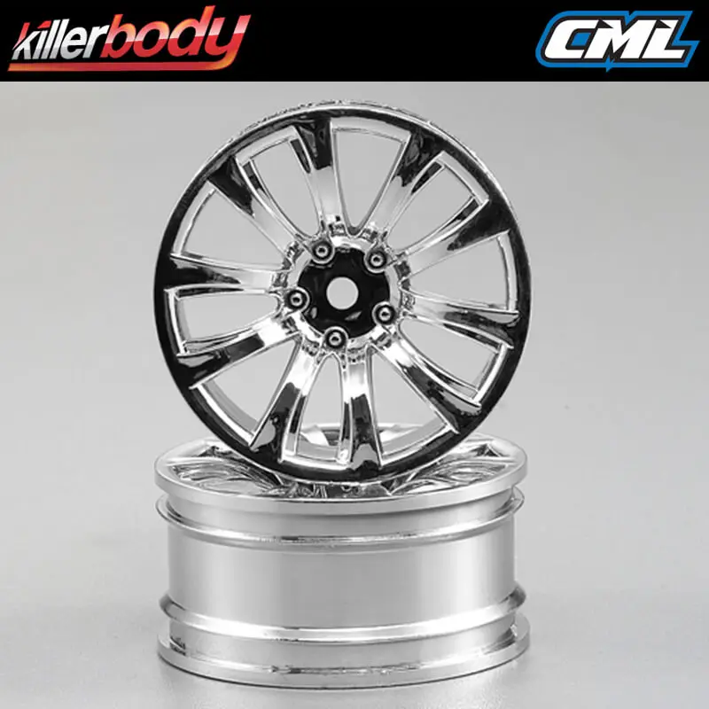Killerbody Wheel 3mm Offset Chrome 10-Spoke 1/10 Tc (4) – RC Cars