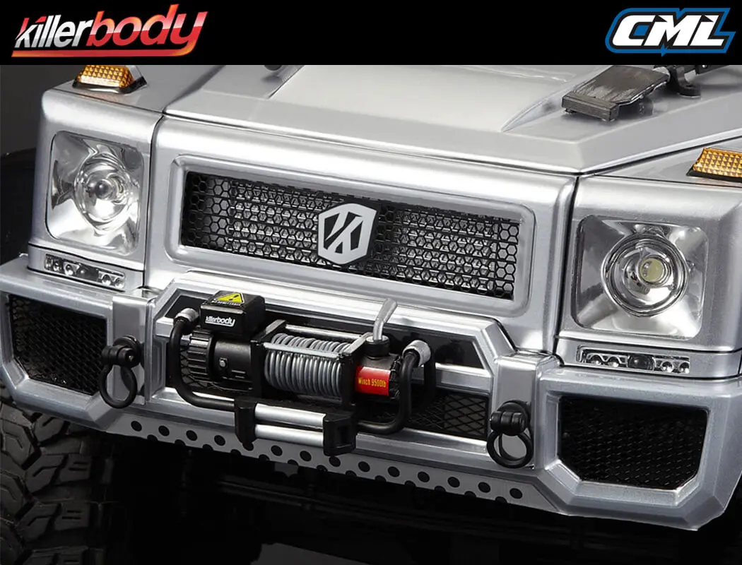 Killerbody S/Less Steel Modified Air Intake Hexagon Mesh BLK – RC Cars