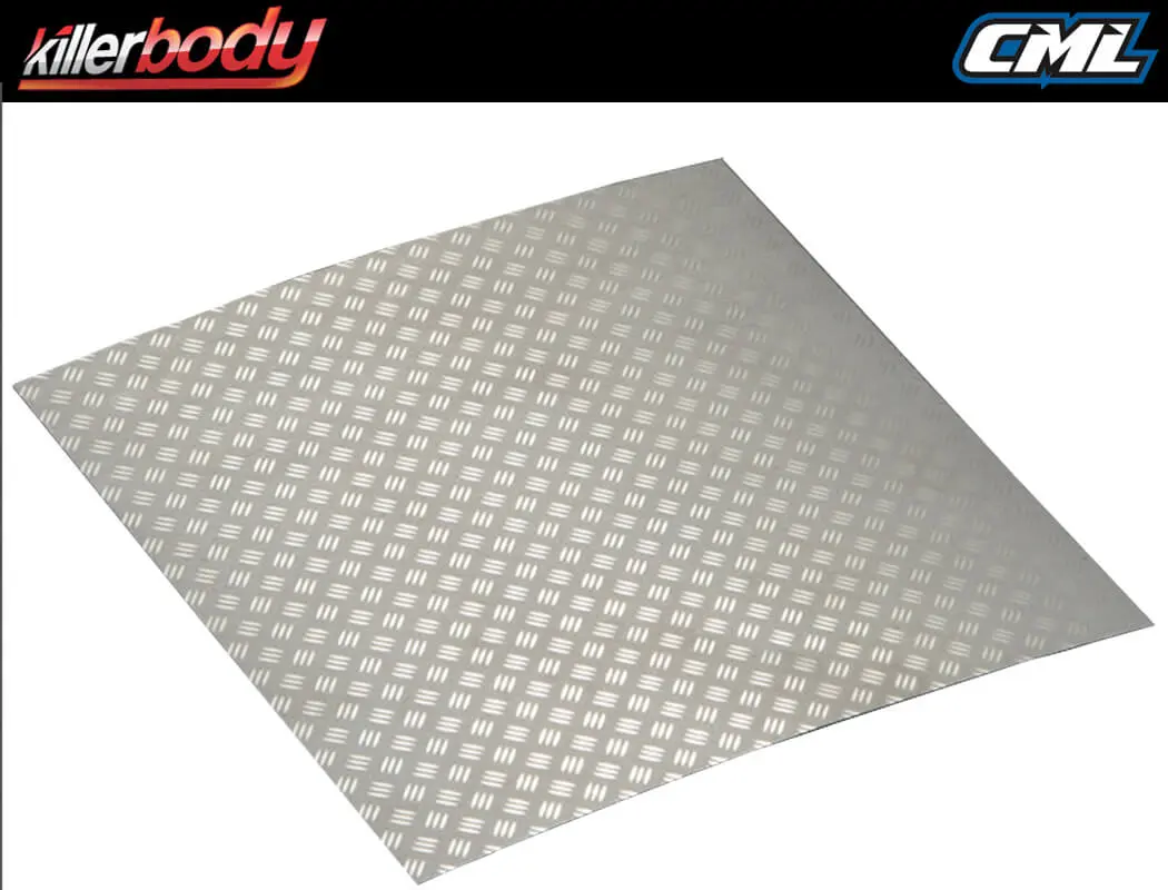 Killerbody Stainless Steel Modified Chequer Plate Silver – RC Cars