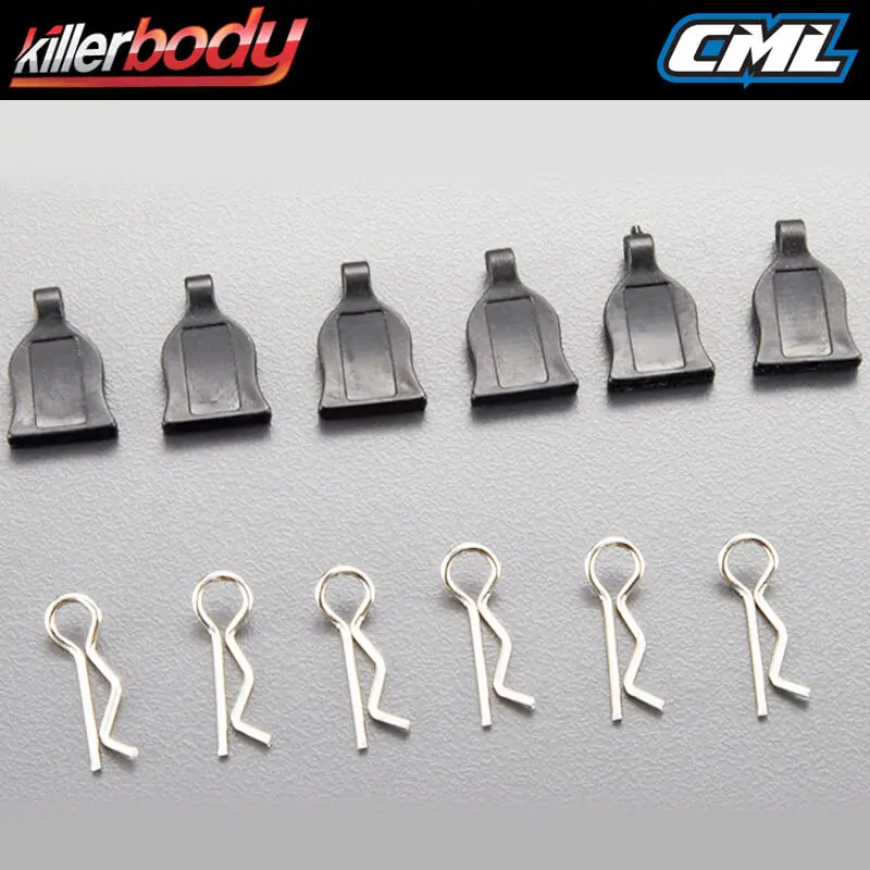 Killerbody Body Clips W/Rubber Pulls (6) – RC Cars