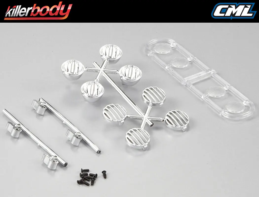 Killerbody Chrome Light Set for Roof Rack Type A – RC Cars
