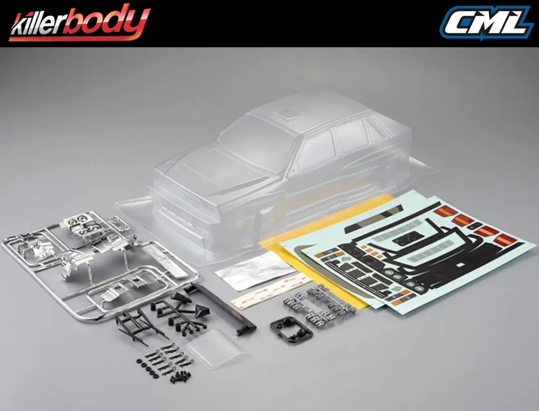 Killerbody Lancia Delta Hf Integrale 190mm Clear Body – RC Cars