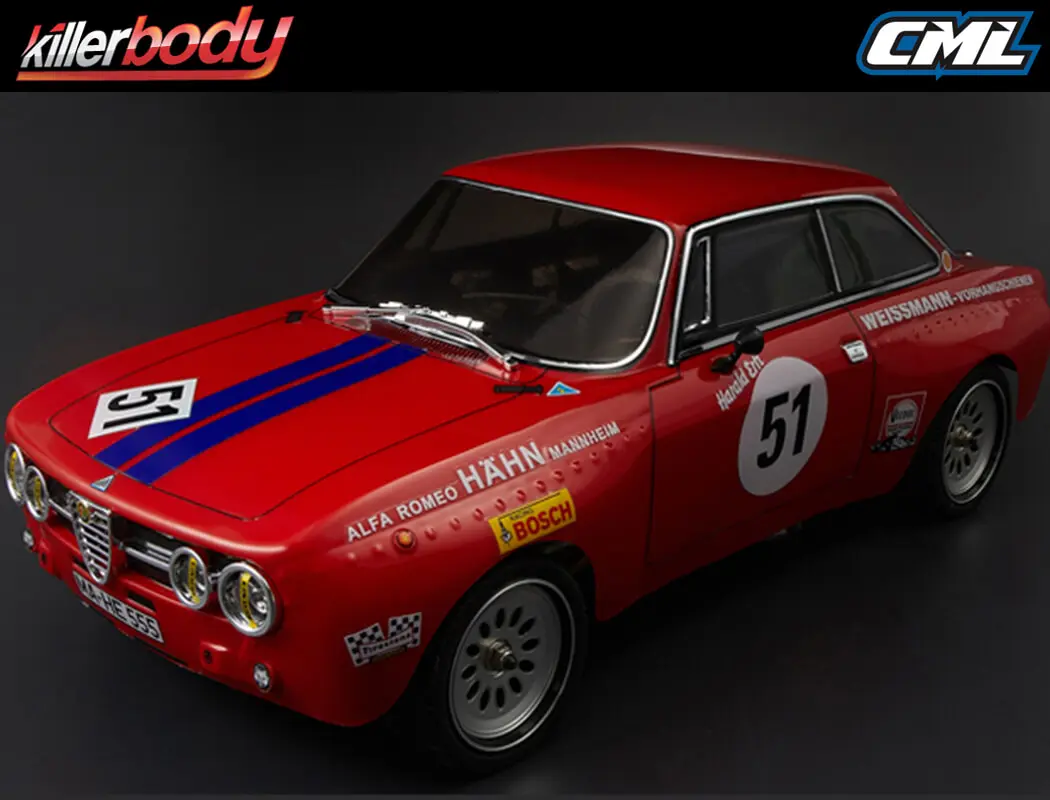 Killerbody Alfa Romeo 2000 Gtam 190mm Clear Body – RC Cars