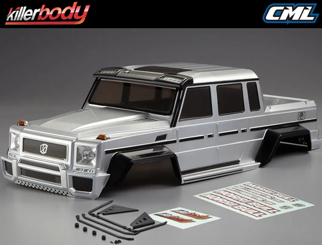 Killerbody Horri-Bull 1/10 Crawler Finished Body Silver – RC Cars