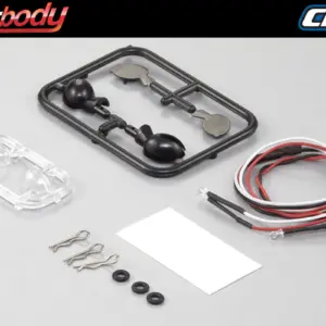 Killerbody Wing Mirror "C" W/L Ed Unit Set 1/10 Touring Car – RC Cars