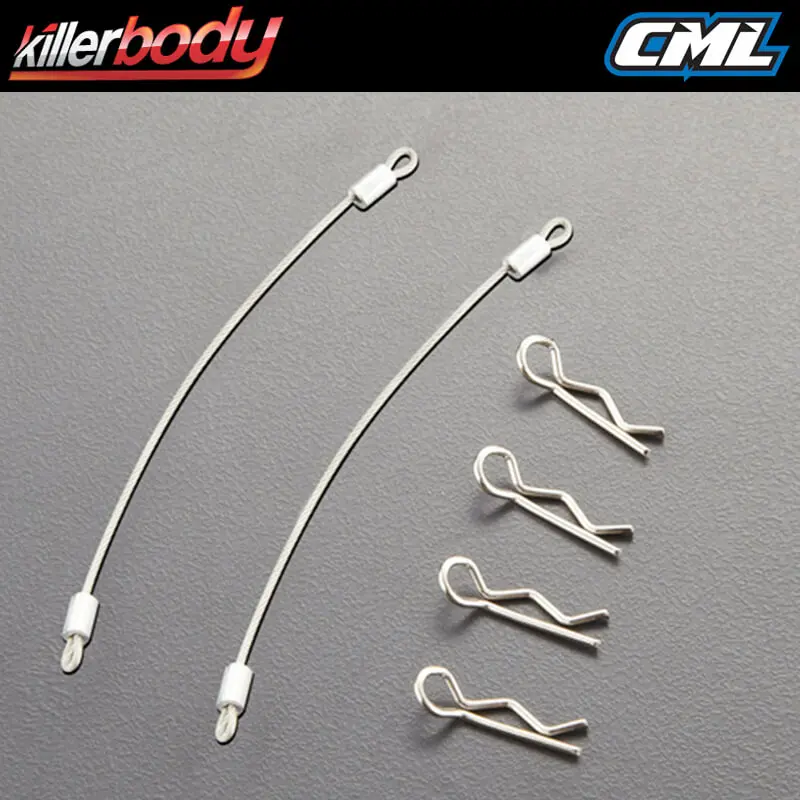Killerbody Body Rope W/Clip Set (Metal) 100mm – RC Cars