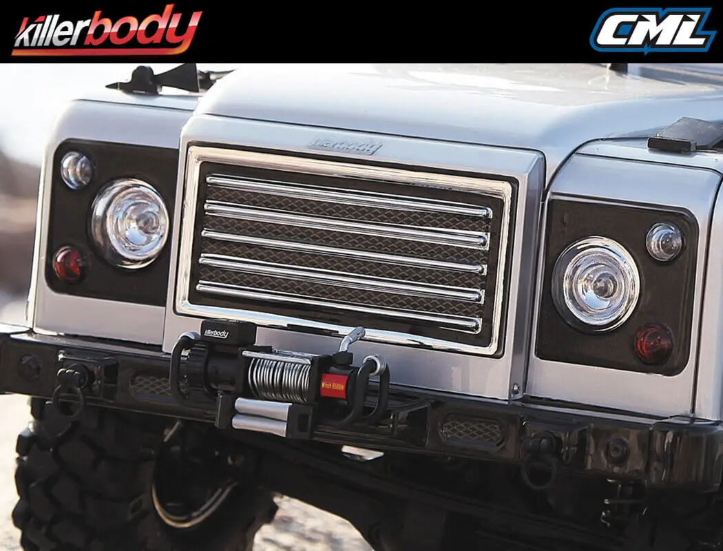 Killerbody Chromed Light Bucket & Grill for Marauder Body – RC Cars