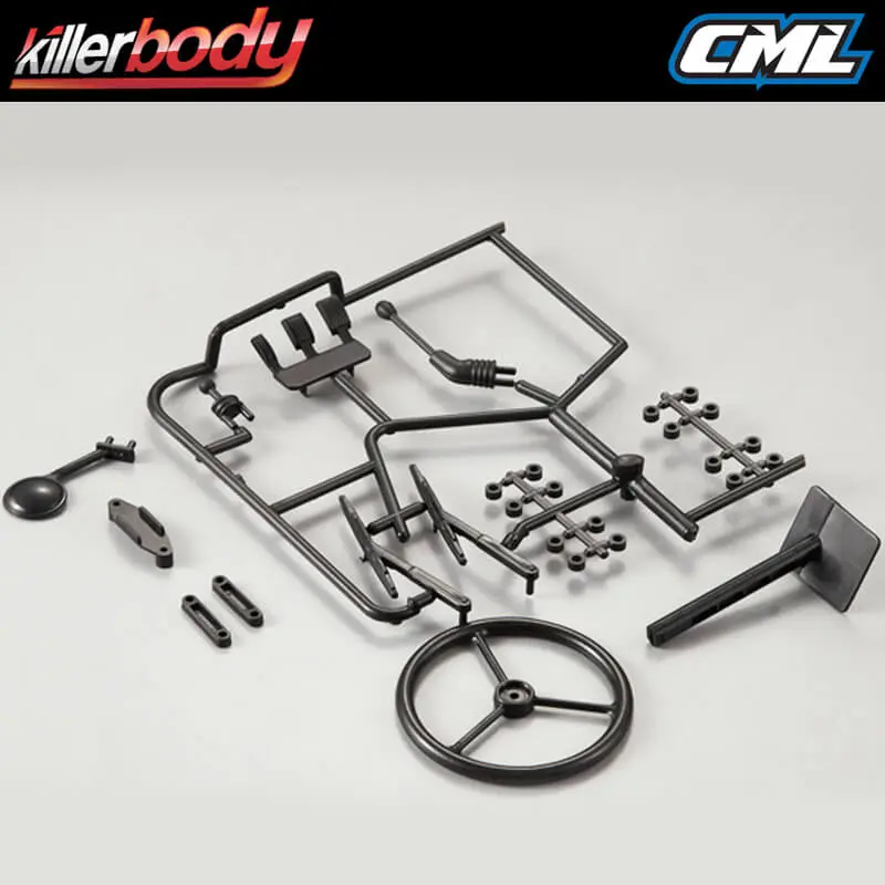 Killerbody Black Plastic Parts for Warrior Body – RC Cars