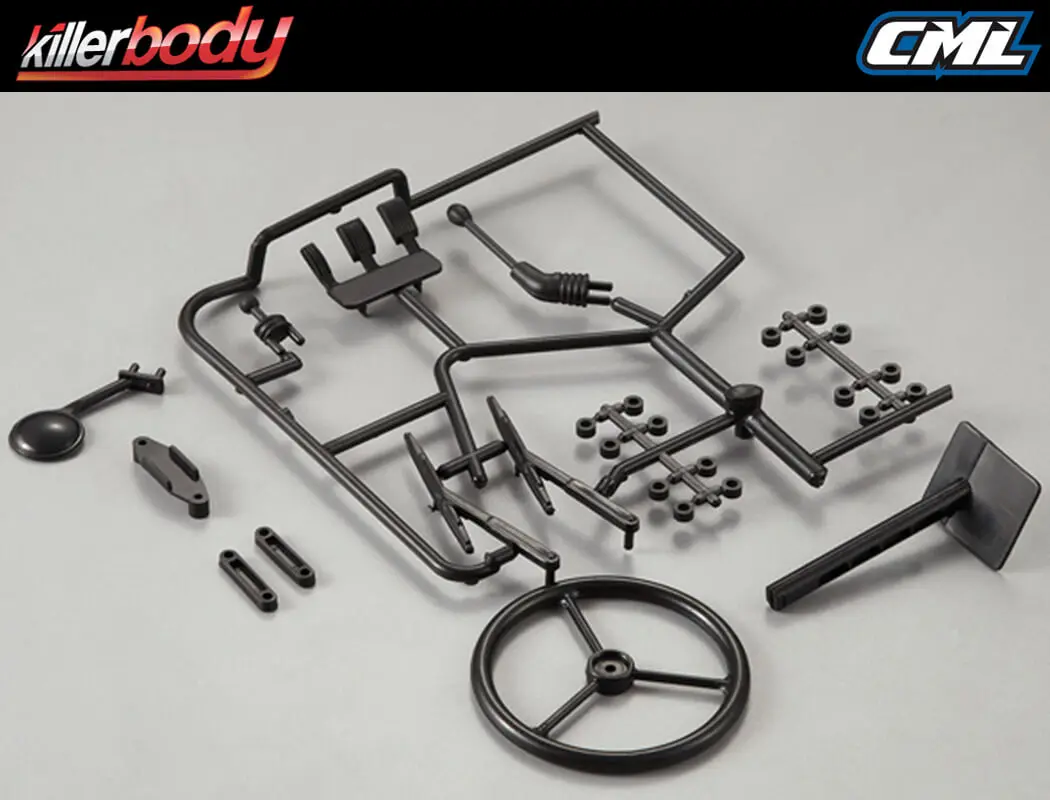 Killerbody Black Plastic Parts for Warrior Body – RC Cars