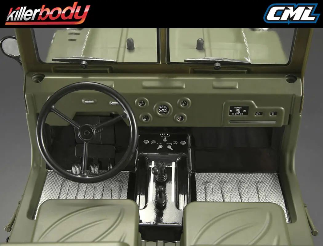 Killerbody Black Plastic Parts for Warrior Body – RC Cars