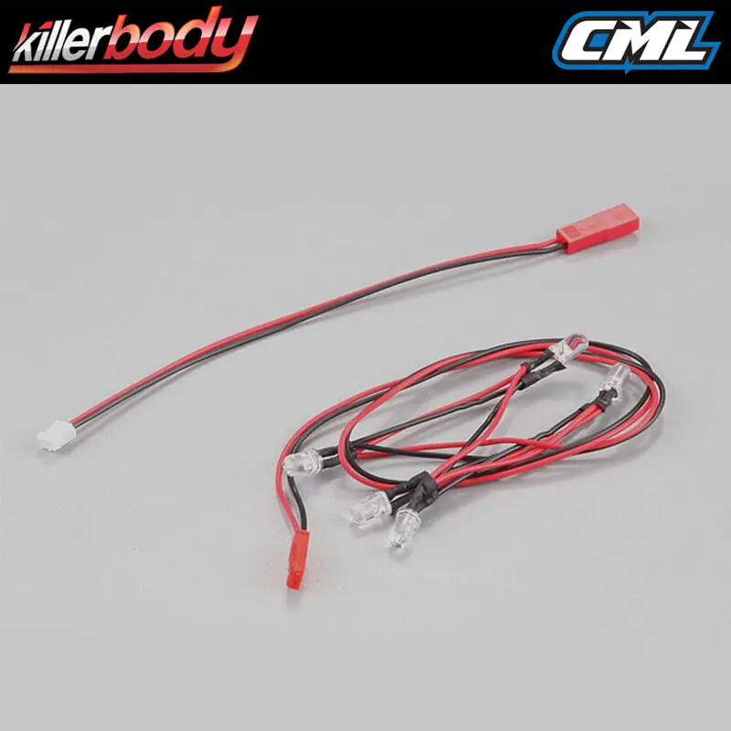 Killerbody Led Unit Set for Ro of Light (5 White Leds/Dia:5mm – RC Cars
