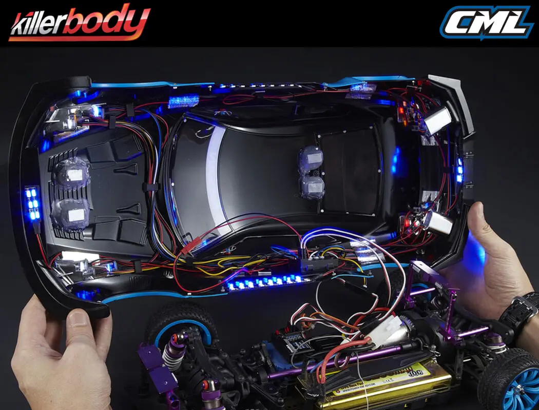 Killerbody Led Unit Set With Control Box (12 Leds/Dia:3m) – RC Cars