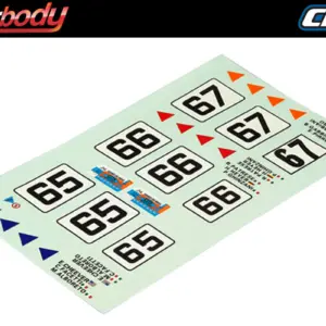 Killerbody Decal Sheet Lancia Beta Montecarlo (Num/Drivers) – RC Cars