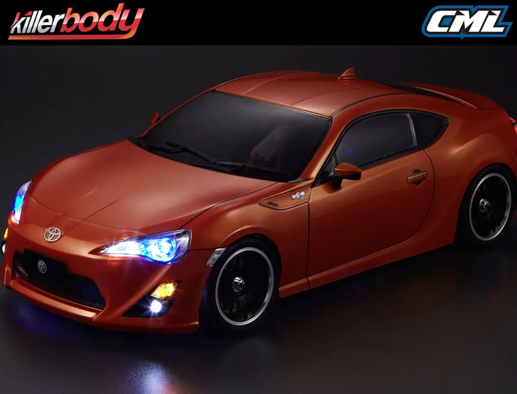 Killerbody Toyota 86 190mm Finished Body Met-Orange – RC Cars