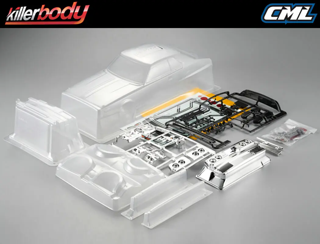 Killerbody Nissan Skyline 2000 Turbo Gt-Es 195mm Clear Body – RC Cars