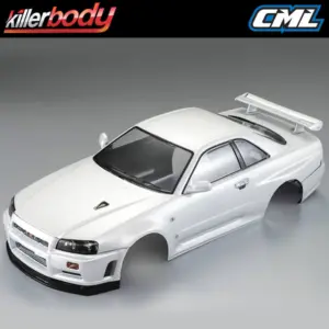 Killerbody Nissan Skyline R34 195mm Finished Body-White – RC Cars