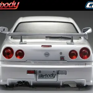 Killerbody Nissan Skyline R34 195mm Finished Body-White – RC Cars