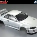 Killerbody Nissan Skyline R34 195mm Finished Body-White – RC Cars