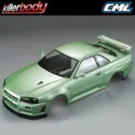 Killerbody Nissan Skyline R34 195mm Finished Body-Green – RC Cars