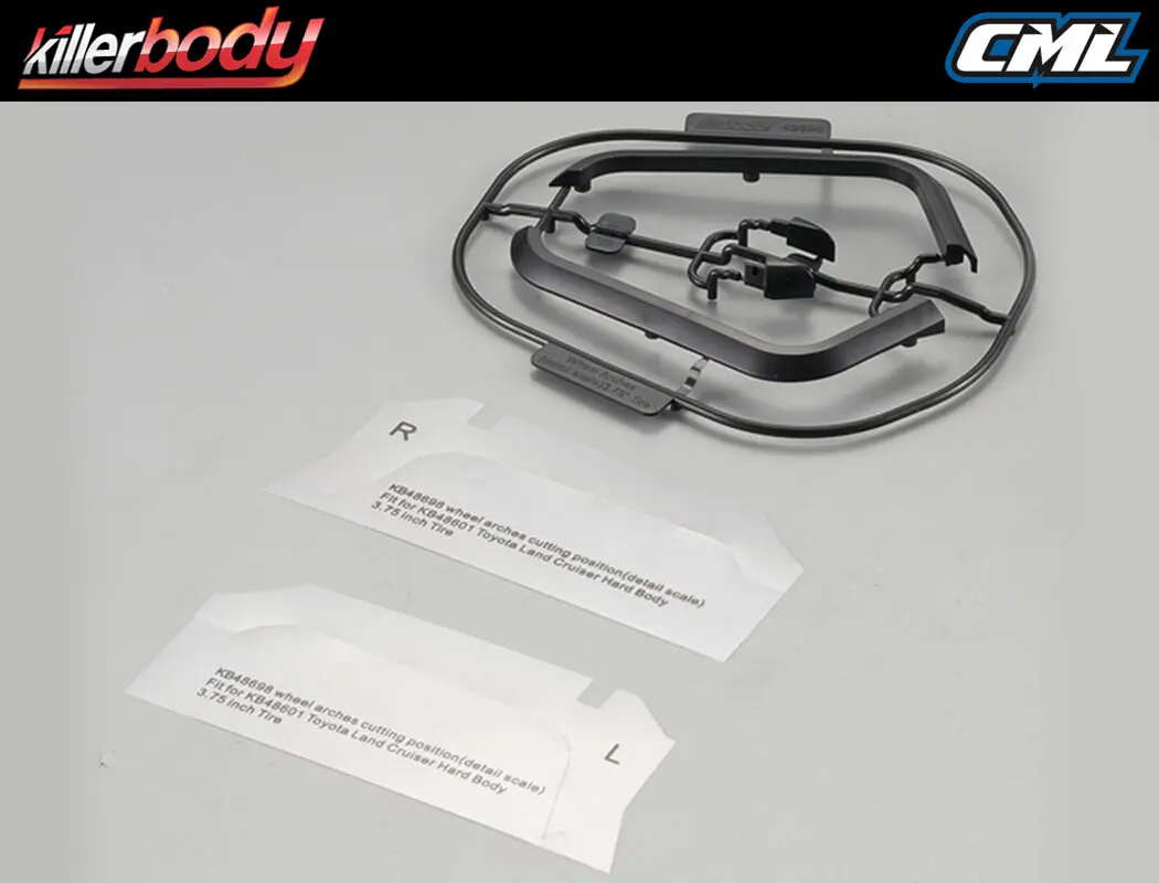 Killerbody Front Wheel Arches Scale (3.75" Tyre) for Kb48601 – RC Cars