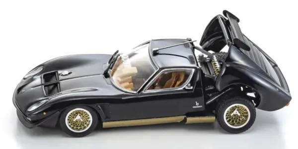 Kyosho 1:43 Lamborghini Miura SVR 1970 Black-Gold – view 3