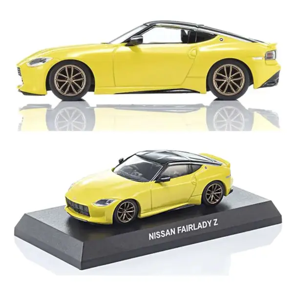Kyosho 1:64 Nissan Fairlady-Z Book Type - Yellow – view 2