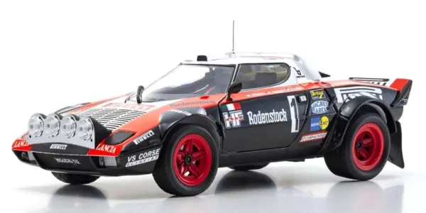 Kyosho 1:18 Lancia Stratos Hf Pirelli w.rohrl Hunsruck 1978 nr.1
